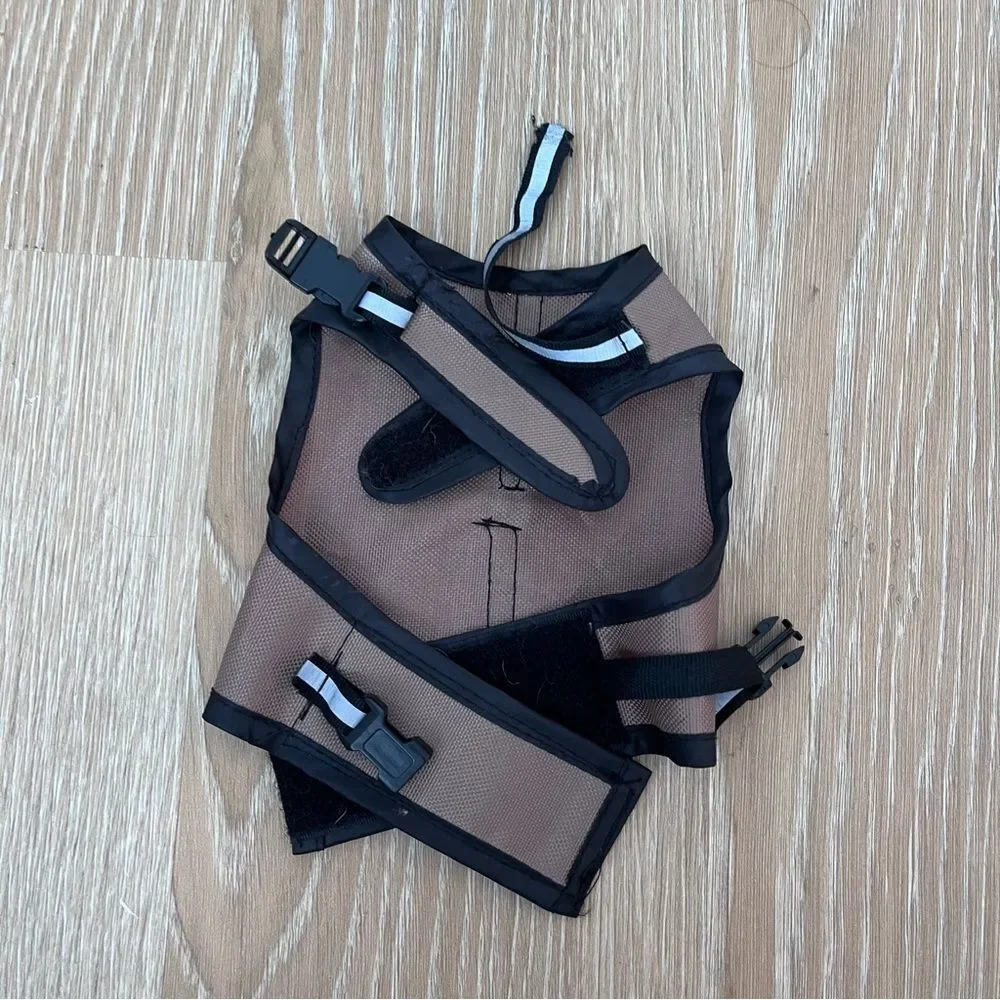 Light brown dog reflective jacket